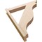Ekena Millwork 6-in W x 38-in D x 46-in H Funston Trad Rough Cedar Woodgrain TimberThane Outlooker, Primed Tan OUTUR060X38X46FST04RCPR - alternate 4